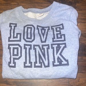 Vs pink crew neck